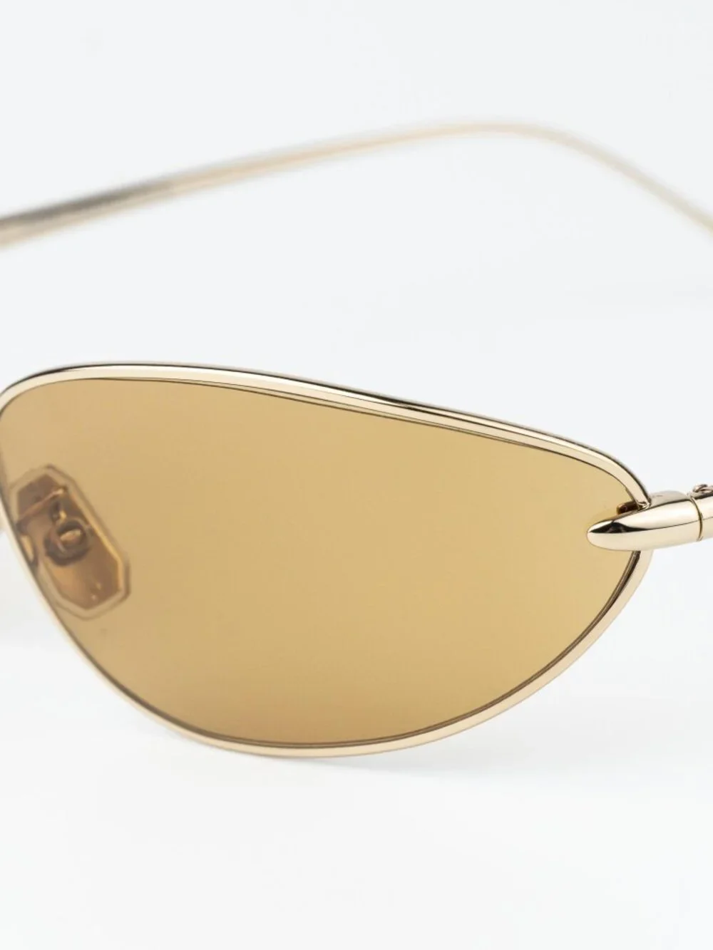 Loewe Men Sunglasses Gold Brown Wraparound LW40164U 32E NEW AUTHENTIC